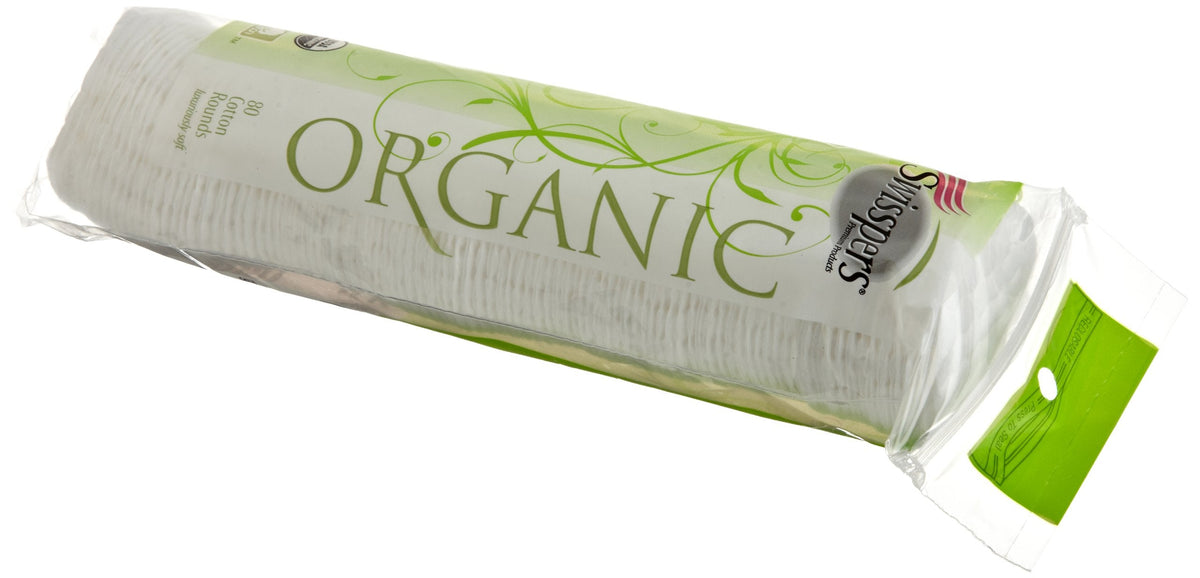 Swisspers Cotton Cosmetic Round, Organic, 80 ct Beauty & Personal Care Swisspers