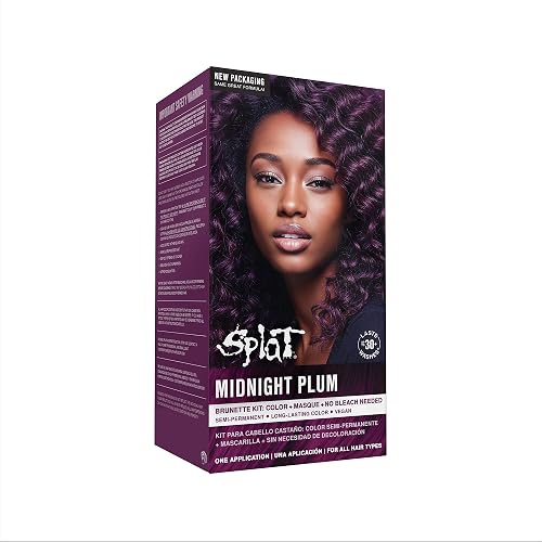 Splat | Midnight Complete Kit | Hair Dye | Semi-Permanent | Long Lasting | Vegan and Cruelty-Free (Midnight Plum) Beauty & Personal Care Splat