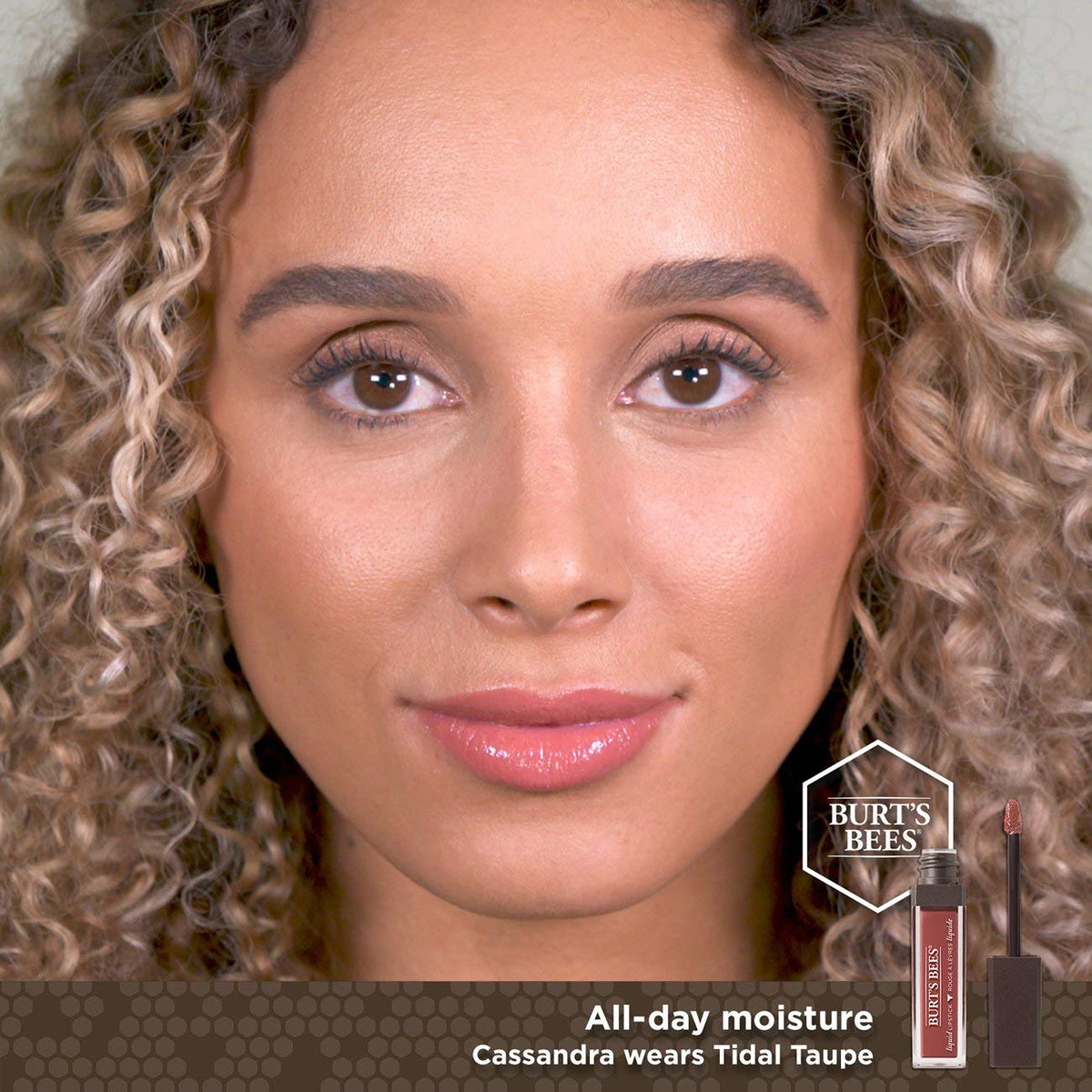 Burt's Bees 100% Natural Glossy Liquid Lipstick, Tidal Taupe, 1 Tube Beauty & Personal Care Burt's Bees