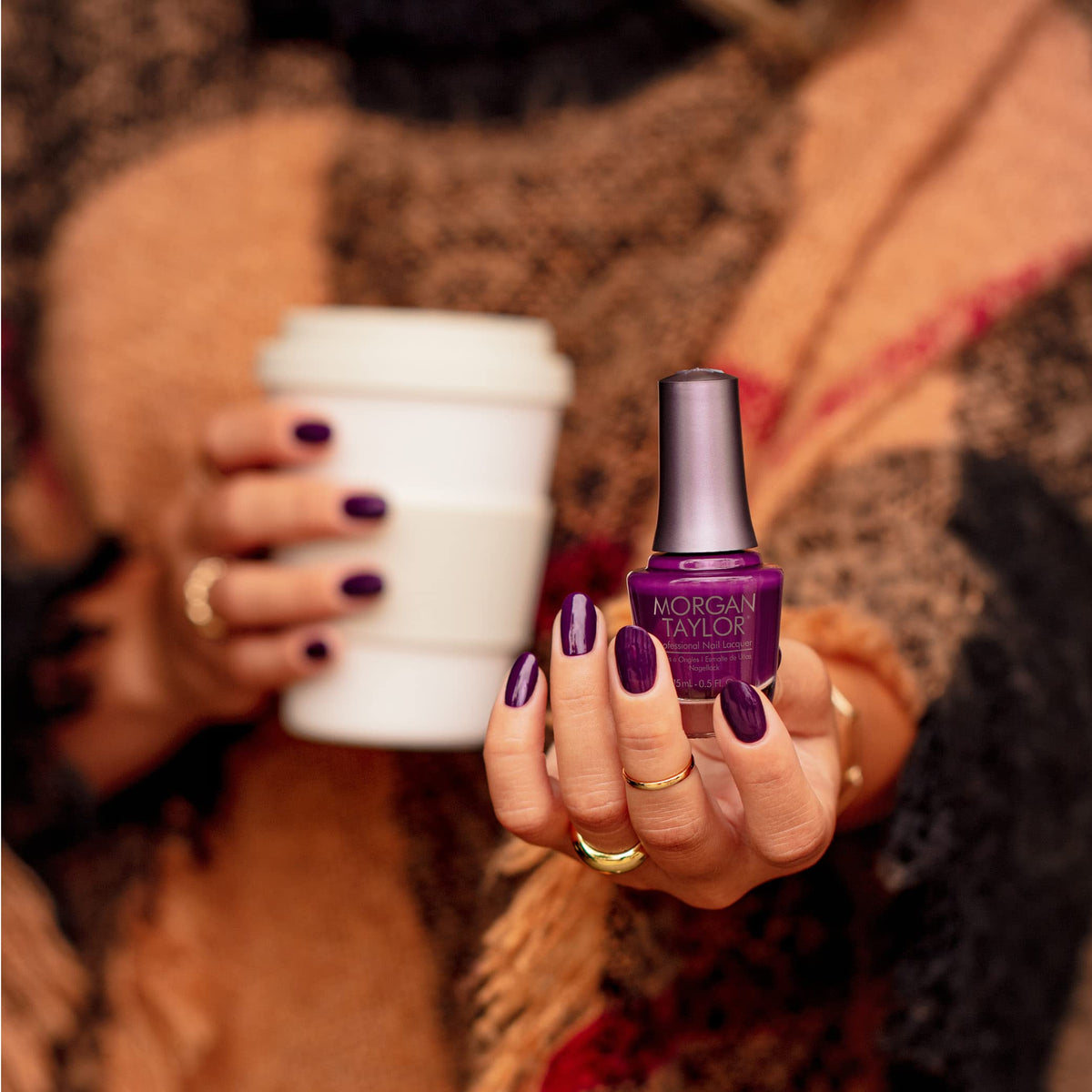 Morgan Taylor Professional Lacquer Nail Polish - Plum And Done, 15 mL
