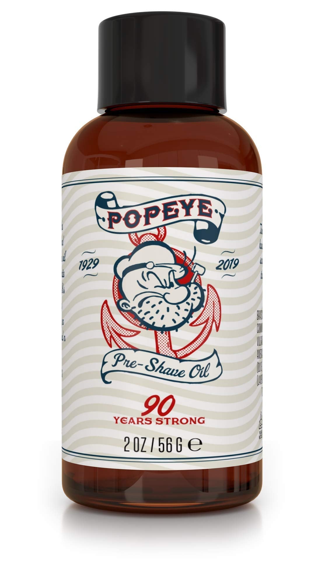 Popeye Shaving Co All-Natural Pre-Shave Oil for Men, Shaving Oil with Hydrating Protection Ideal for Sensitive Skin, Made in USA, Sandalwood Scent, 2 Beauty and Personal Care Razor MD