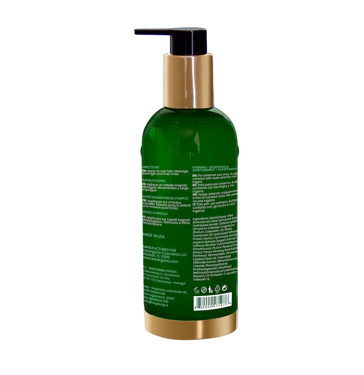 KERARGANIC® KERATIN CONDITIONER POST-STRAIGHTENING PREMIUM (250ml/8.4floz).