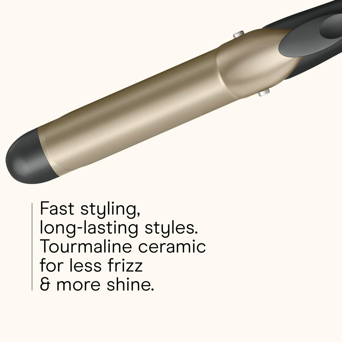 Conair INFINITIPRO Tourmaline Ceramic Curling Iron 1-1/4 inch Barrel with 5 Heat Settings up to 400°F and Digital Display, Lightweight Hair Styling