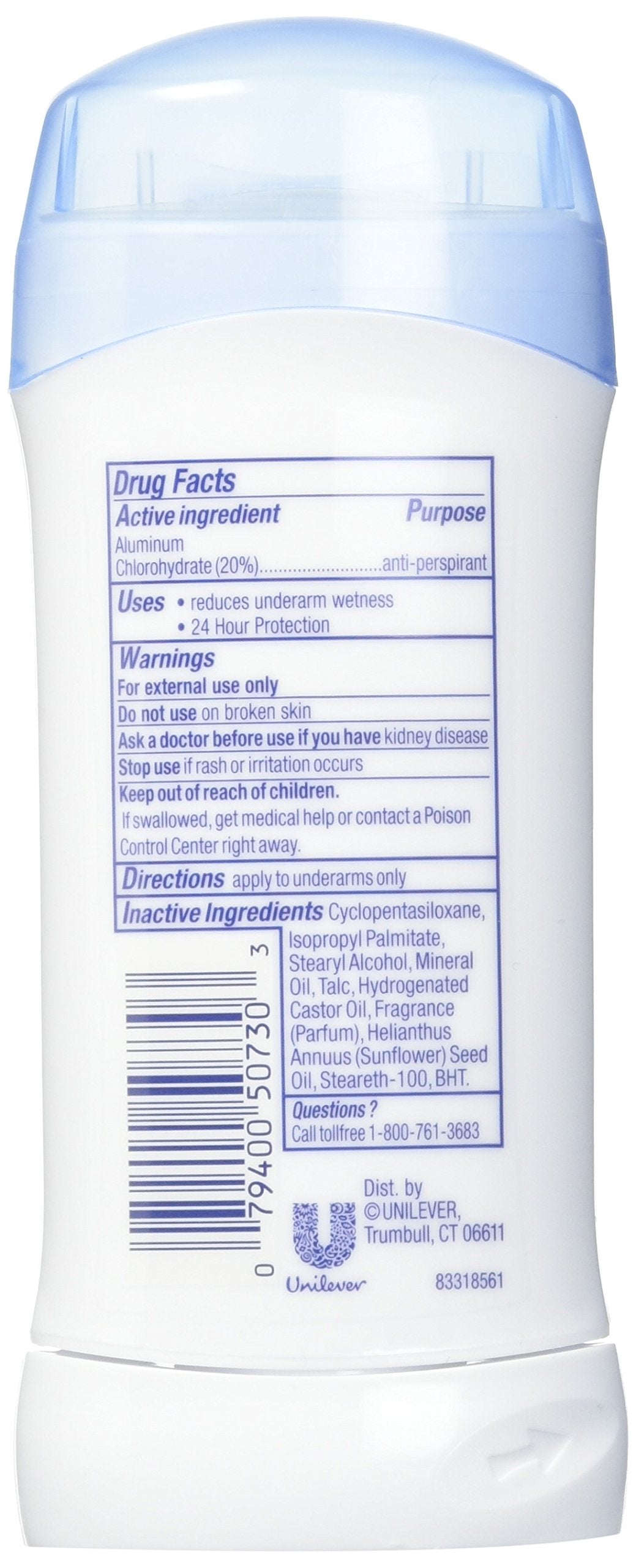 Dove Invisible Solid Anti-Perspirant/Deodorant, Original Clean, 2.6 Oz (Pack of 3) Beauty and Personal Care Dove