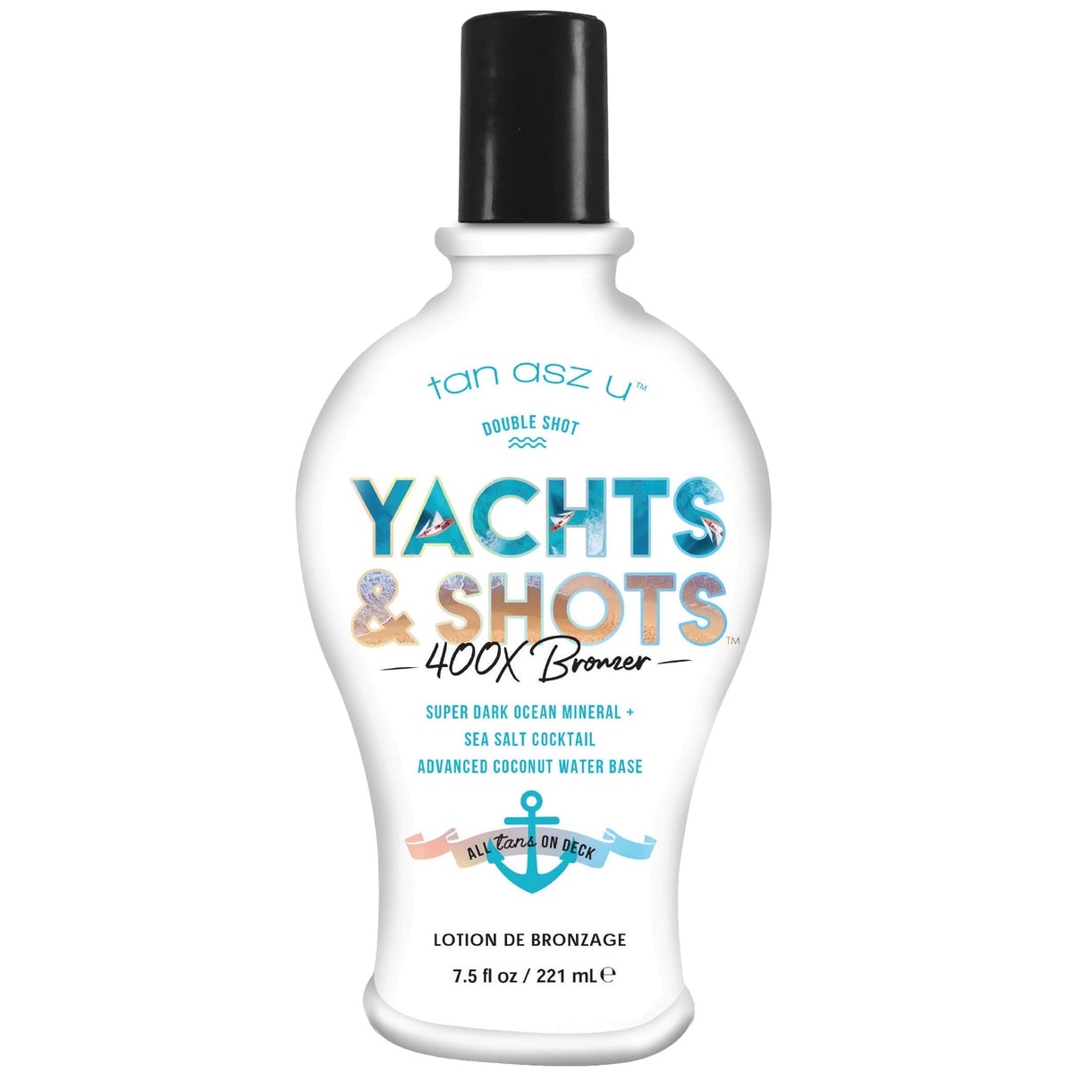 Yachts & Shots 400X Double Shot Bronzer Super Dark Ocean Mineral & Sea Salt Cocktail 7.5oz Beauty & Personal Care Tan Asz U