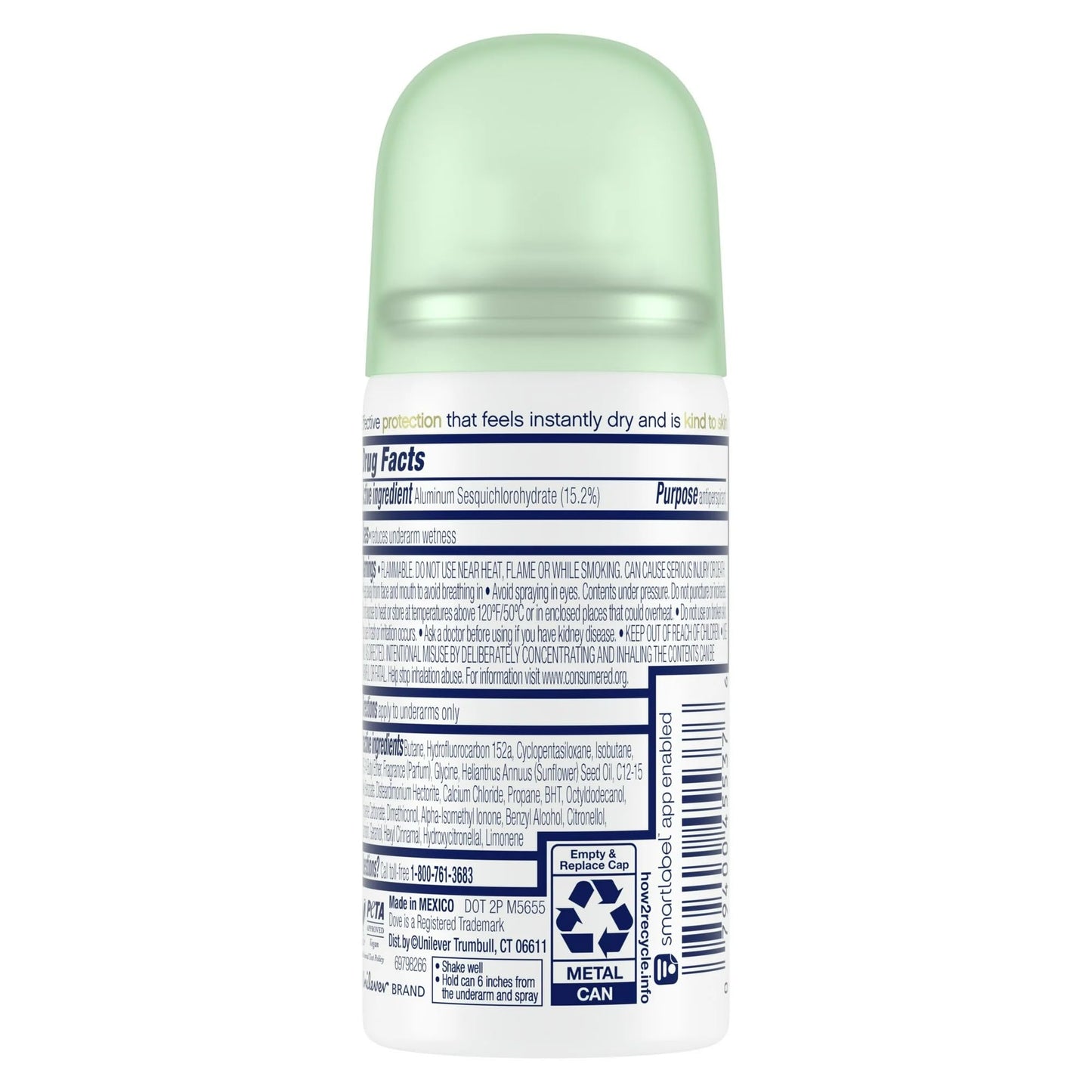Dove Advanced Care Travel Size Antiperspirant Deodorant Dry Spray Cool Essentials Pro Ceramide Technology, 1 oz (2 pack) Beauty and Personal Care Dove