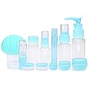 Travel Bottle Set - Refillable - TSA/Airline Approved - 12 Bottles and Jars - 3 Tools (Pipette, Funnel and Mini Spatula) - For Downsized Portions Beauty & Personal Care Kare & Kind
