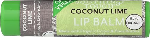 Soothing Touch Lip Balm, Organic Coconut Lime, .25 Ounce Beauty & Personal Care Soothing Touch