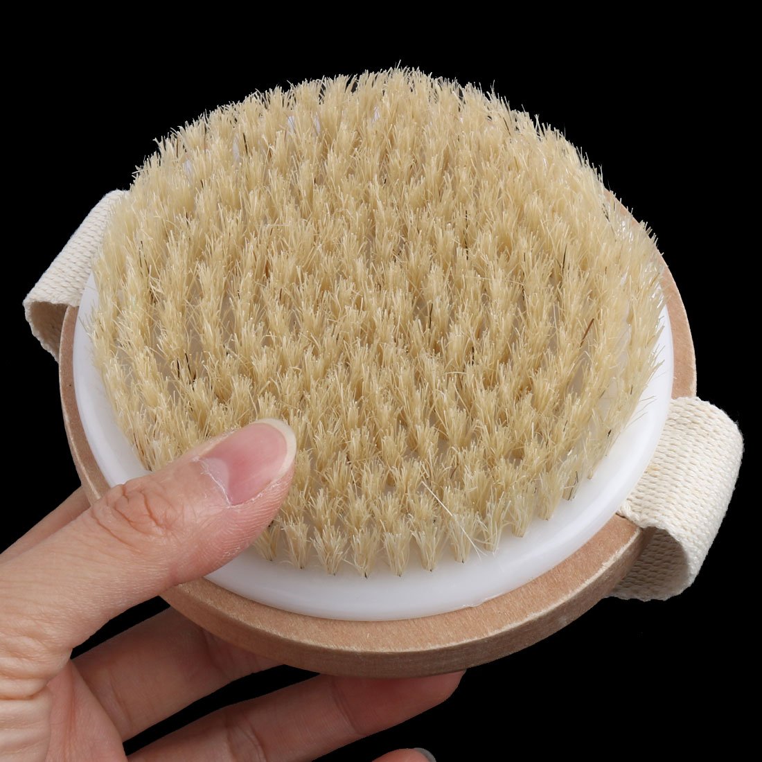 Ruilogod Wooden Household Bathroom Round Bathing Tool Body Clean Bath Brush Wood Color (id: fc0 716 3c7 b2e 303 Beauty and Personal Care Ruilogod