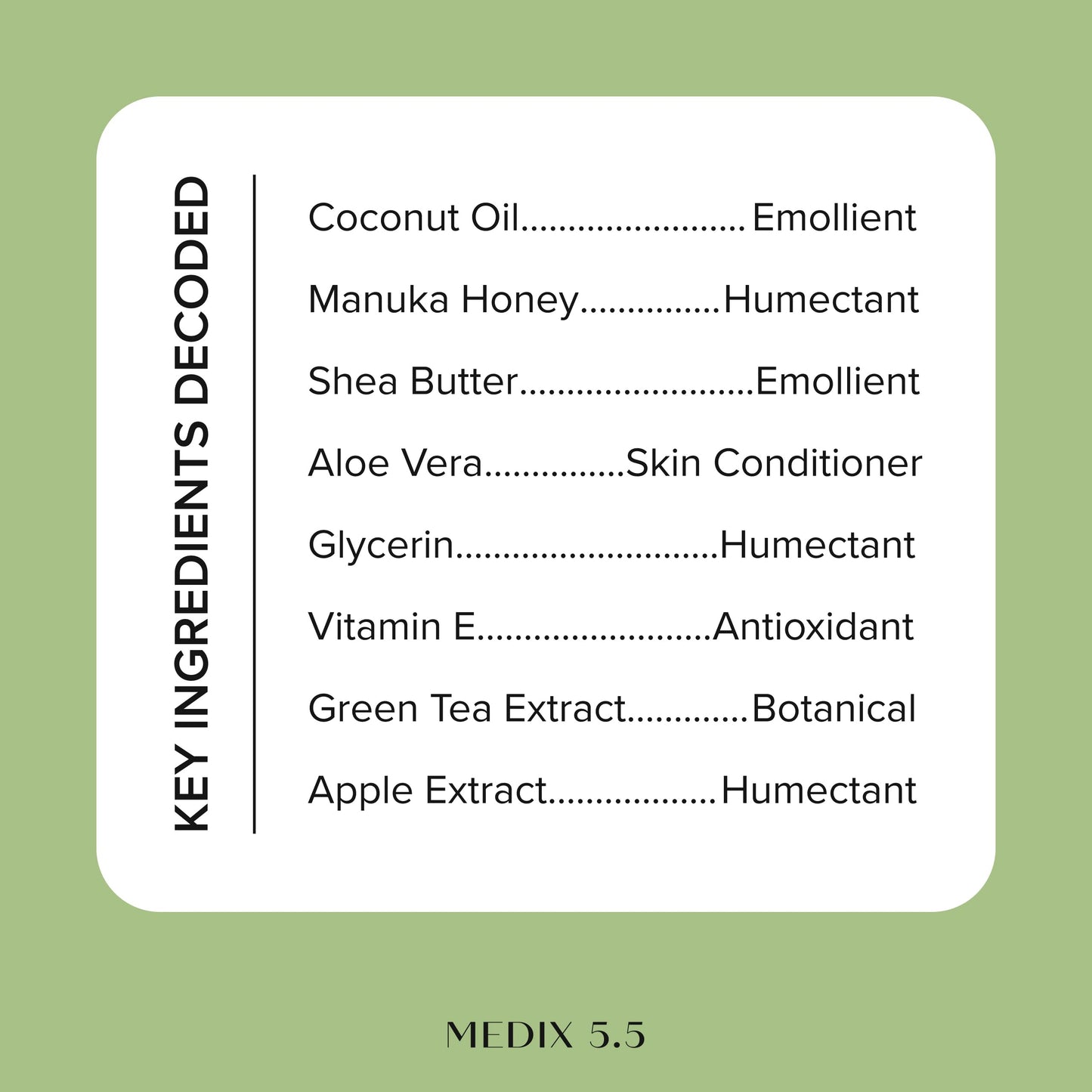 MEDIX 5.5 Coconut Oil Lotion W/ Manuka Honey Cream Skin Care Face Moisturizer & Body Cream | Firming Coconut Oil For Skin Minimizes Look Of Dry Skin Beauty & Personal Care Medix 5.5