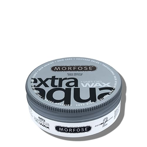 Morfose Extra Aqua Hair Gel Wax with Shiny and Flexible Level 2 Hold, Manage Flyaways, Braids, and Curls, Professional Hair Styling for Women and Men Beauty & Personal Care Morfose