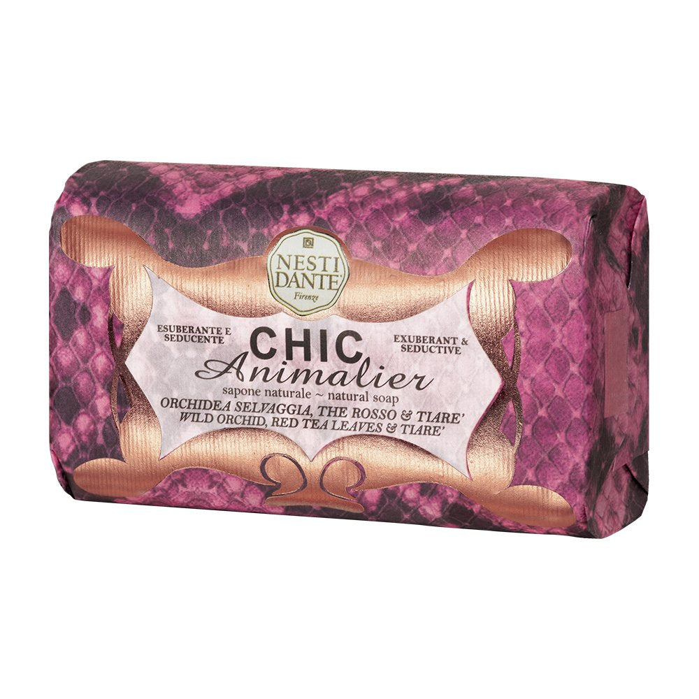 Nesti Dante Nesti dante chic animalier natural soap - wild orchid, red tea leaves and tiare, 8.8oz, 8.8 Ounce Beauty & Personal Care Nesti Dante