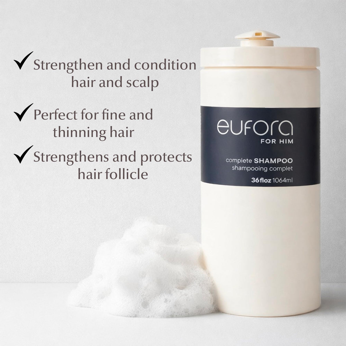Eufora Hero for Men Complete Shampoo 36 Oz