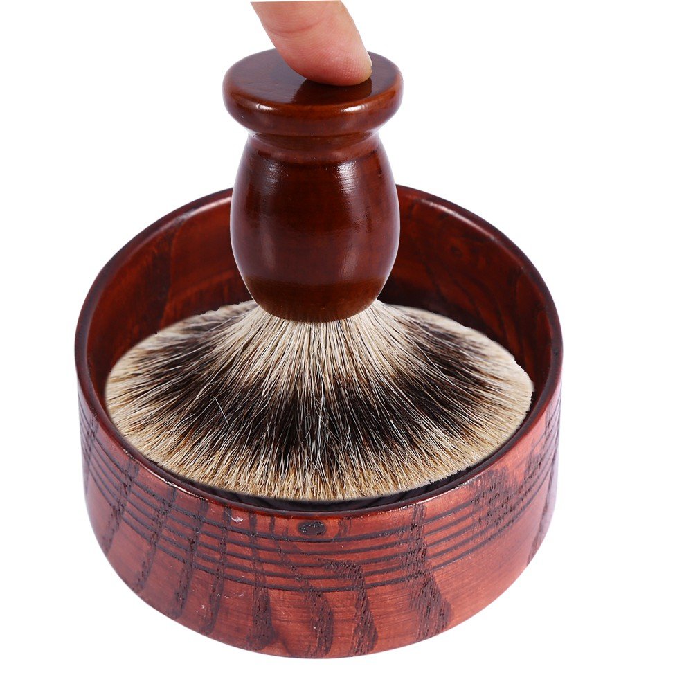 Xinwoer Shaving Soap Bowl? Durable Soap Bowl, Wooden for Travel Daily Use Beauty and Personal Care Xinwoer