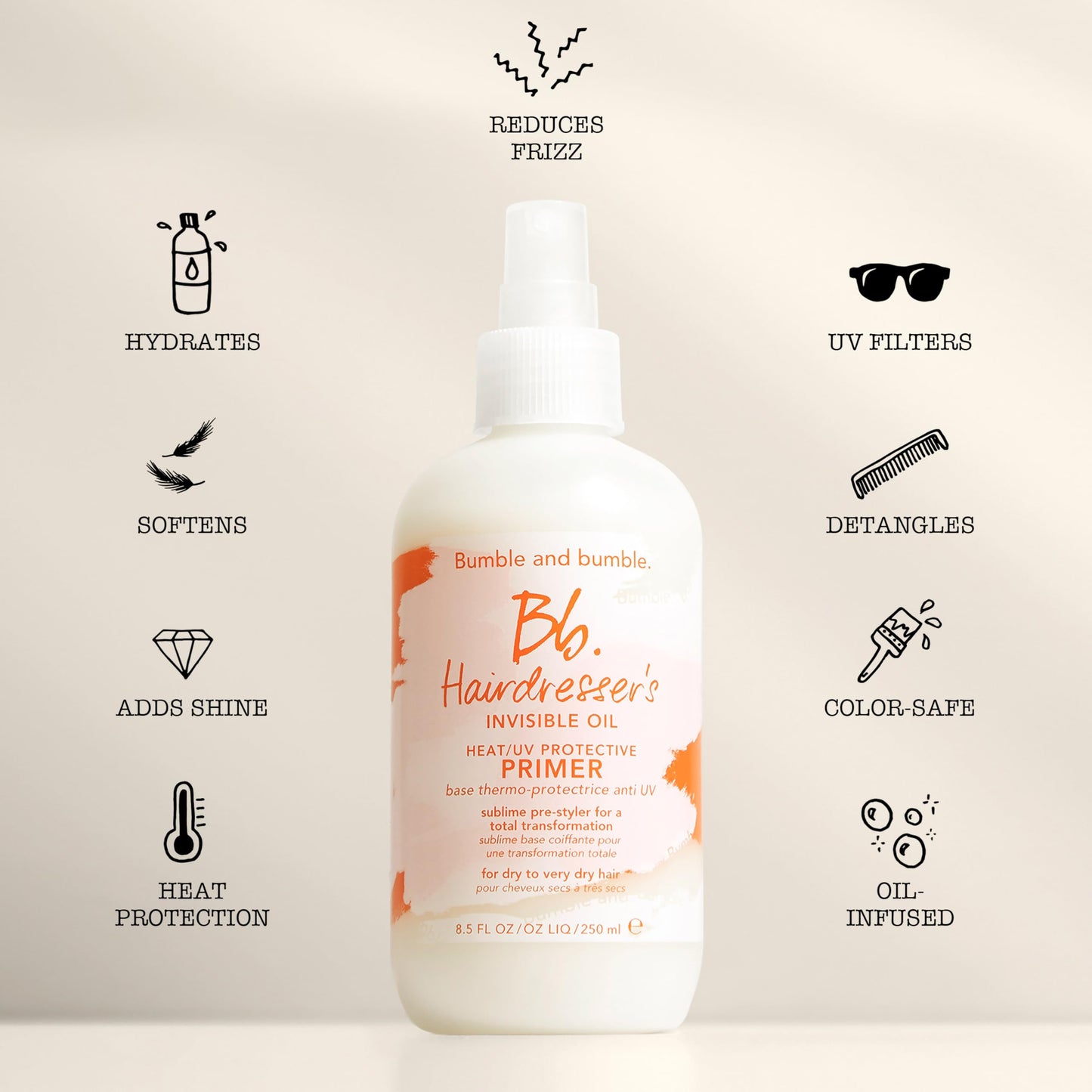 Bumble and bumble. Hairdresser's Invisible Oil Travel-Size Hair Set for Hydration + Frizz Reduction | Shampoo, Conditioner + Hair Primer | 3-Piece Set Beauty & Personal Care Bumble and bumble.