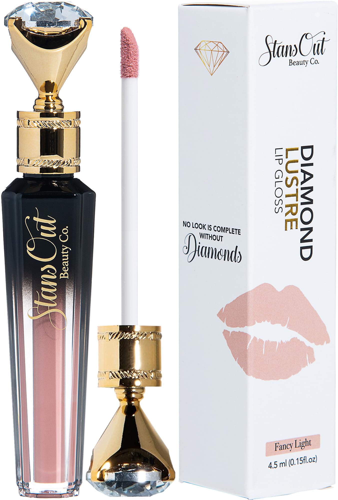 StansOut Beauty Diamond Lustre Fancy Light Hydrating Lip Gloss | Cute Nude Moisturizing Butter-Smooth Colors | Shades for Naturally Plump & Pout, Beauty & Personal Care StansOut Beauty Company