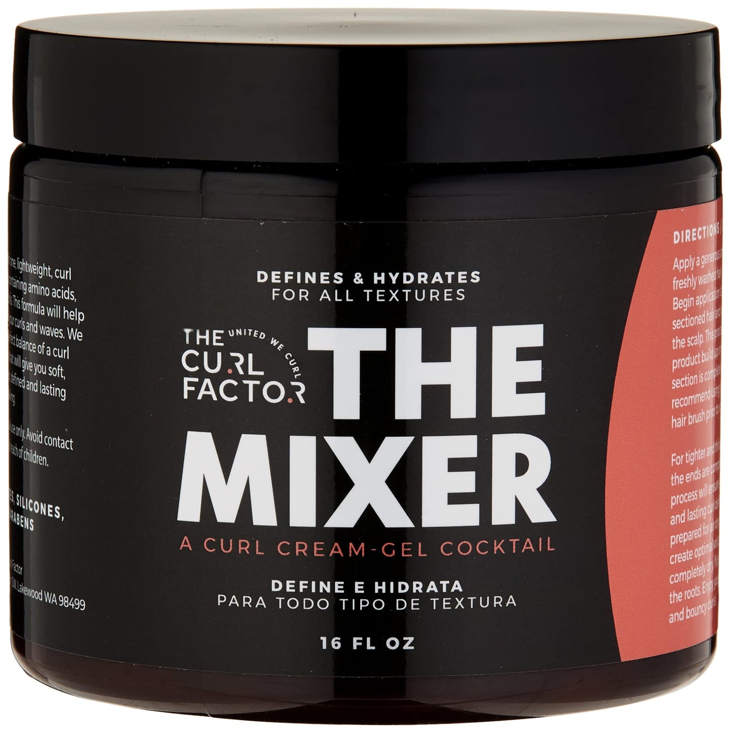 The Curl Factor presents The Mixer, a 16 oz all in one, lightweight, curl cream gel cocktail that will give you soft, shiny and bouncy curls every Beauty & Personal Care The Curl Factor