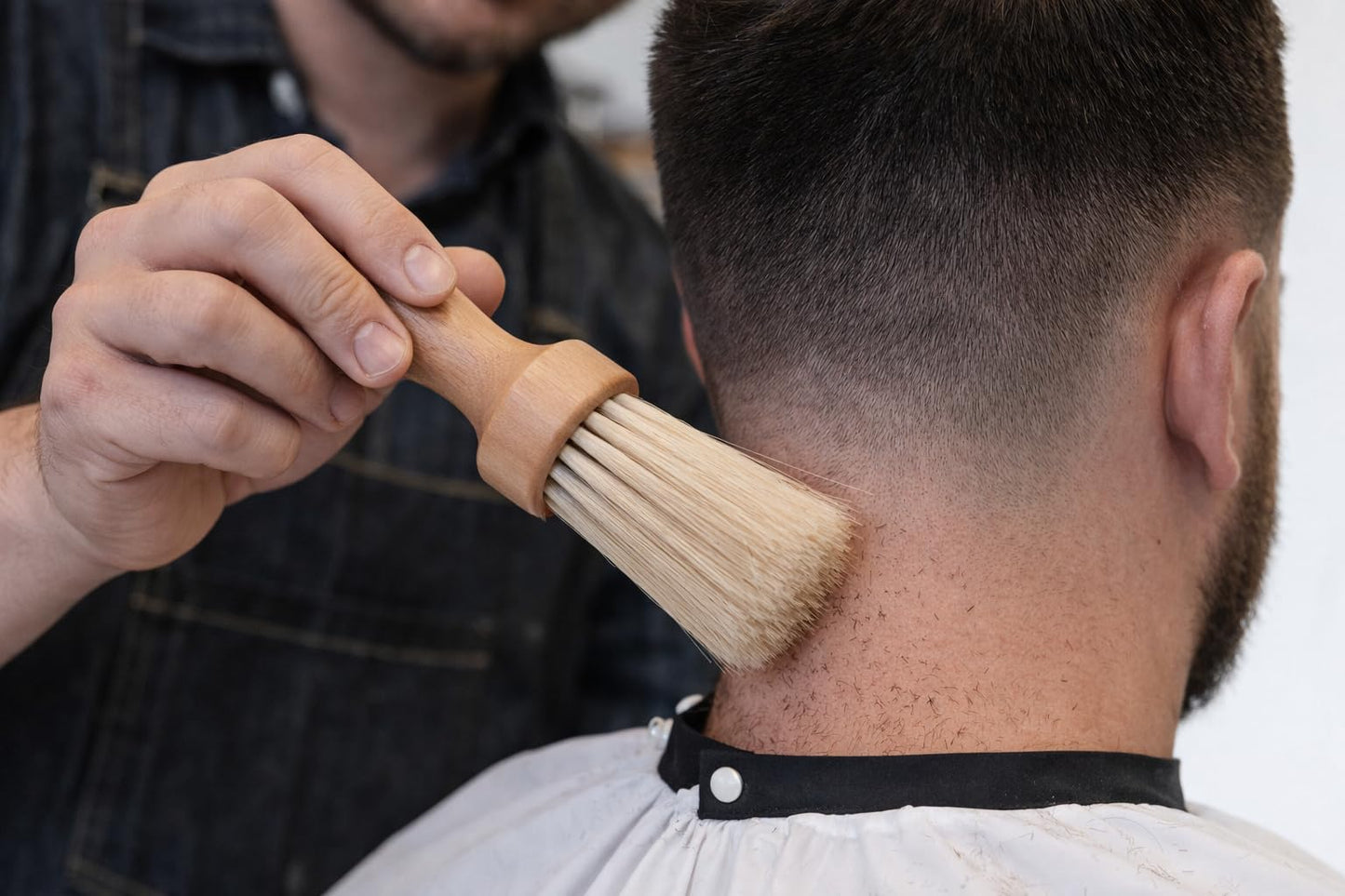 Pro Design Professional Barber Neck Duster Brush with Soft Bristles, Wooden Handle, for Hair Styling and Grooming (3 Pack) Beauty and Personal Care Pro Design