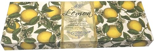 Alighiero Campostrini Sapone Artigianale Luxury Bath Soap Tuscan Scents Italian Made Set of 3 Bars 3.5 Ounces (Lemon) Beauty & Personal Care Alighiero Campostrini