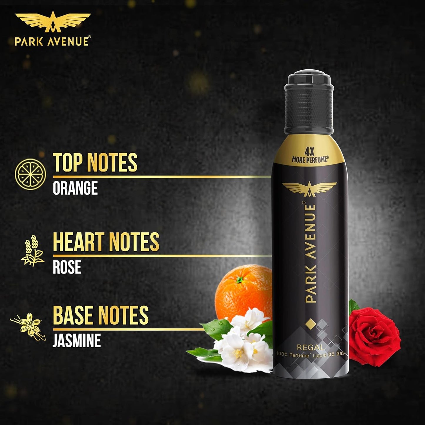 Park Avenue Impact Perfumed Deodorant for Men, Regal, 150 ml Beauty and Personal Care PARK AVENUE