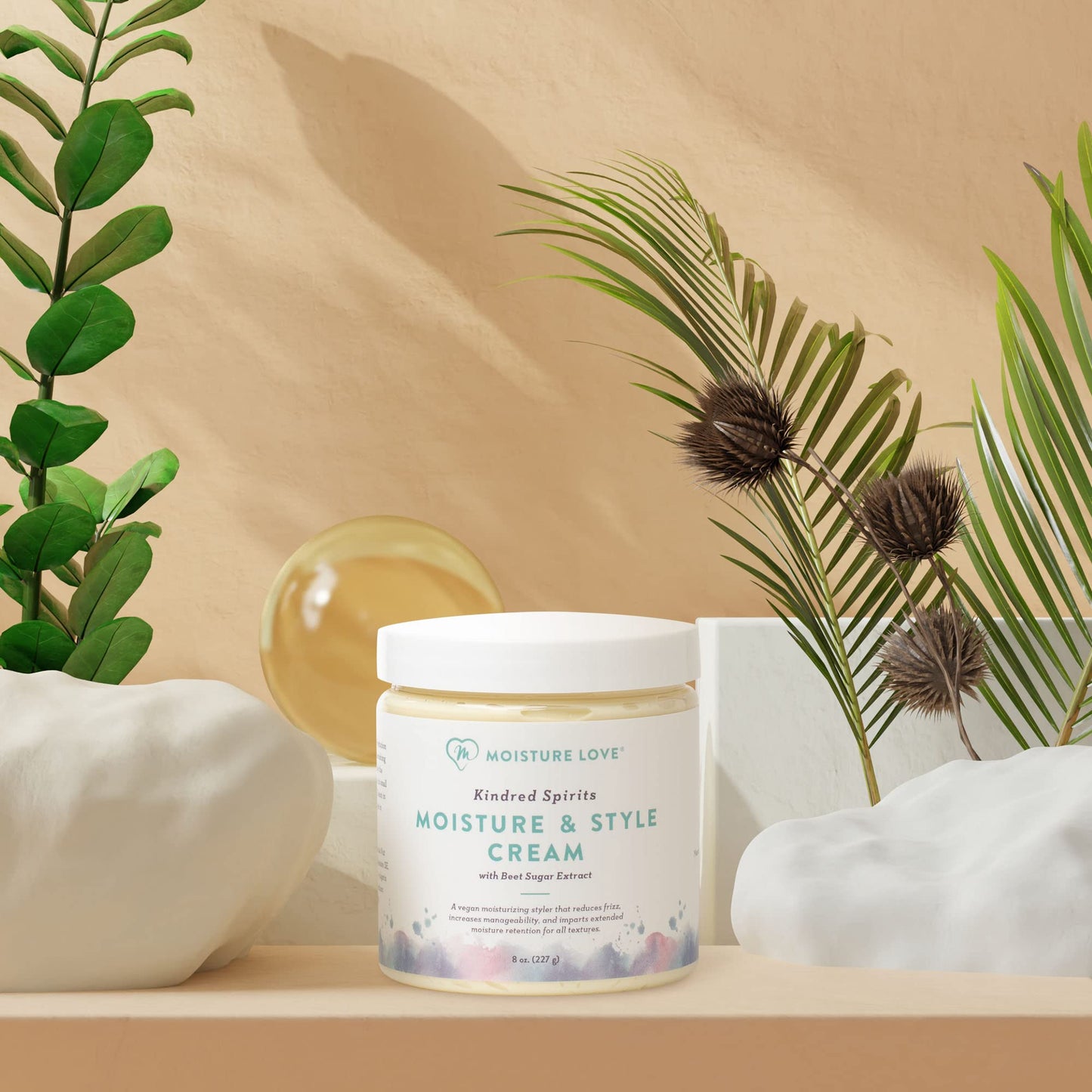 Moisture & Style Cream for Curly Hair. Natural Hair Definer and Enhancer Curling Cream Product. Moisturizer, Reduce Frizz & Increases Hair Beauty & Personal Care Moisture Love