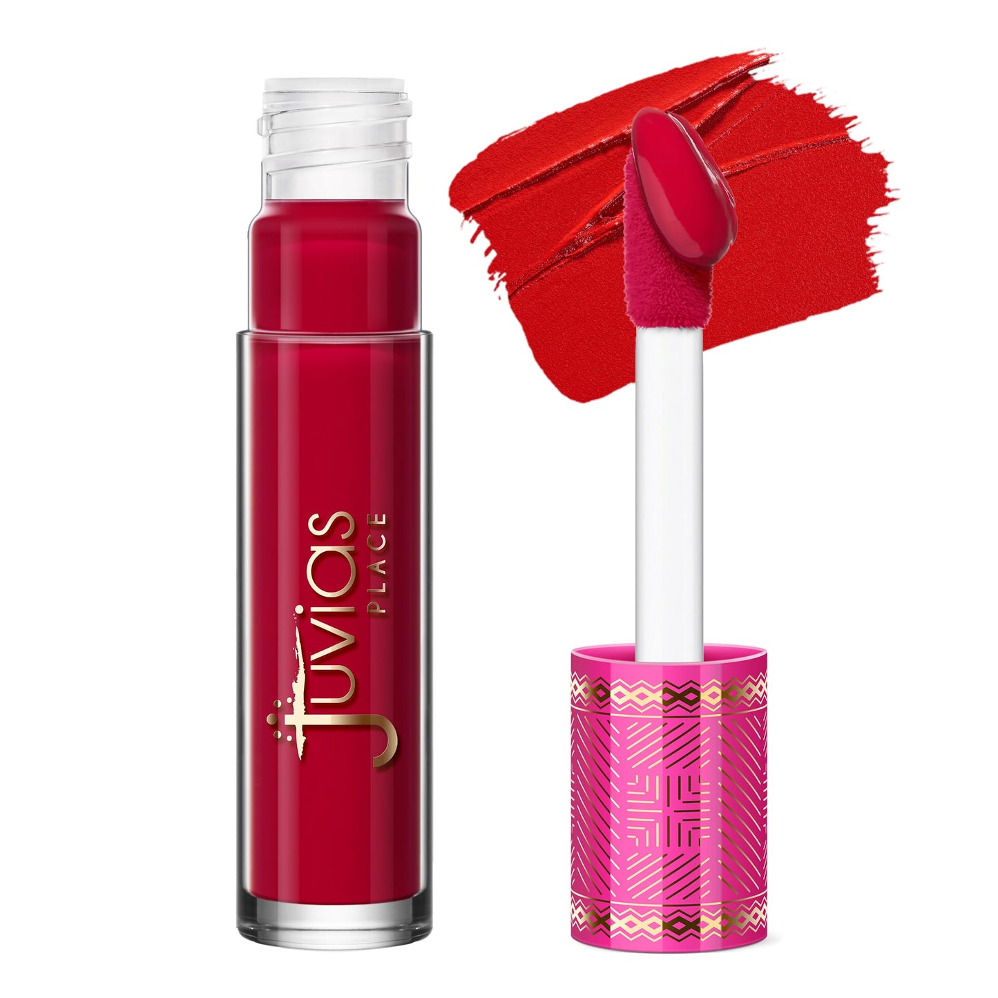 Juvia's Place Velvety Matte Liquid Lipstick Red Velvet - Universal, Cool-Toned Red, Hydrating, Long-Wearing, Velvety Soft & Feather Light - Beauty & Personal Care Juvia's Place