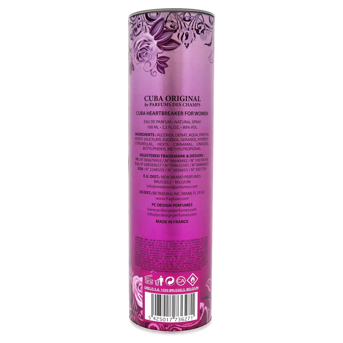 Cuba Heartbreaker Eau De Parfum Spray for Women,3.4 Ounce Beauty & Personal Care Cuba
