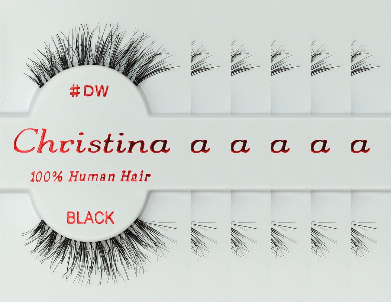 Christina 6 Pack False Eye Lashes Style DW Beauty & Personal Care Christina