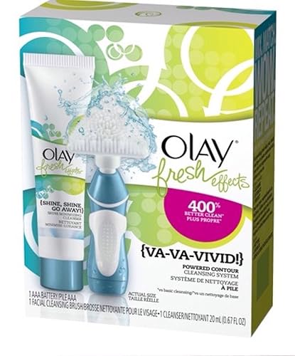 (Pack of 3) Olay Fresh Effects Va Va Vivid Powered Contour Cleansing System (Blue) Beauty & Personal Care Olay