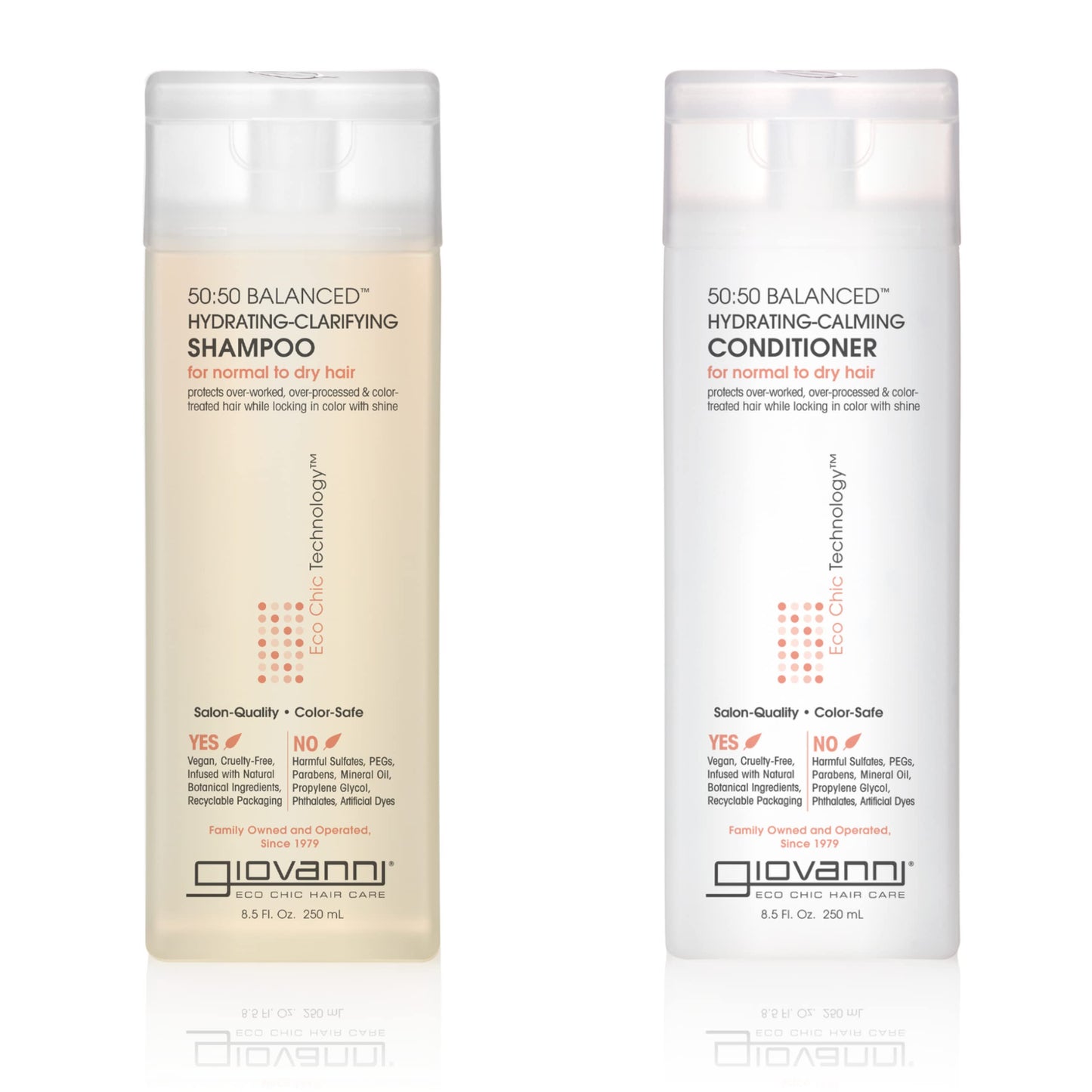 Giovanni 50:50 Balanced Shampoo and Conditioner Set - Clarifying Shampoo for Women & Men, Cleansing for Damaged, Frizzy Hair, Moisturizing Conditioner Beauty & Personal Care GIOVANNI
