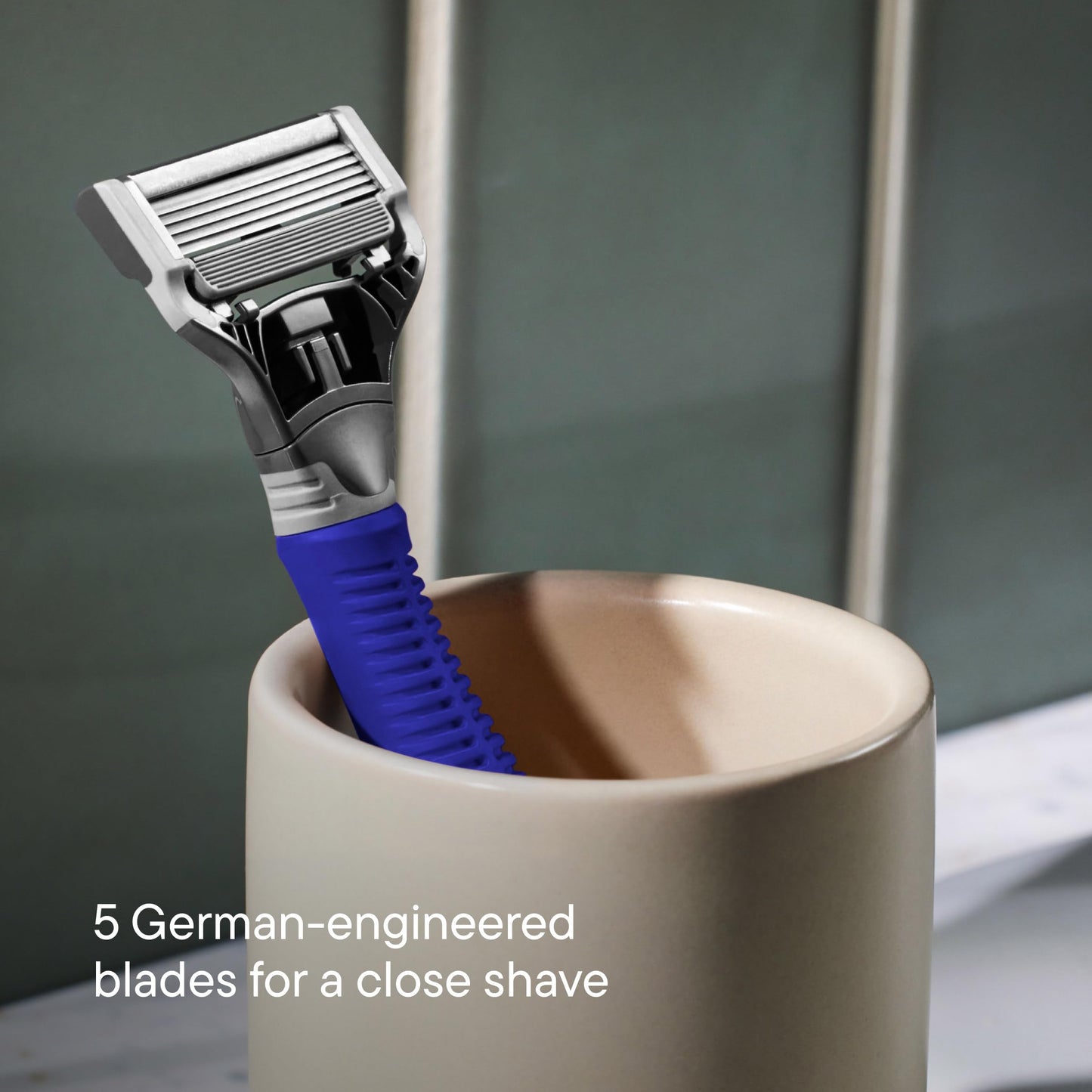 Harry's Original Shaving Kit for Men - Razor Handle and 3 Razor Blade Refill Cartridges - German Engineered - Ocean Blue Beauty and Personal Care Harry's