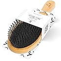 Detangler Bristle Bamboo Hair Brush - For Women, Men, and Kids, Versatile for Wet or Dry Hair, Use With Hair Products Beauty & Personal Care Beauty by Earth