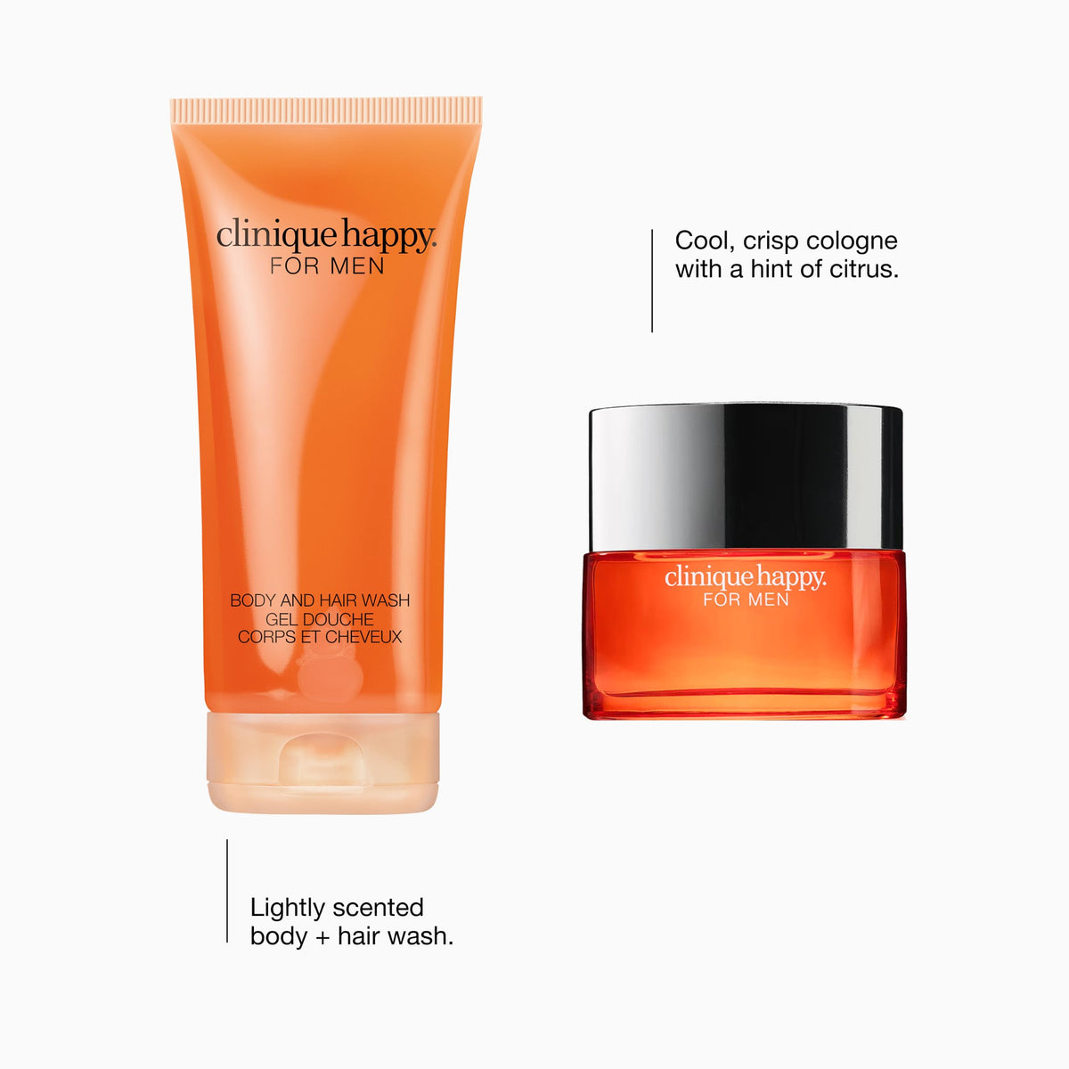 Clinique Happy For Him Fragrance Duo Gift Set | Full Size Cologne + Body Wash | Gifts For Men