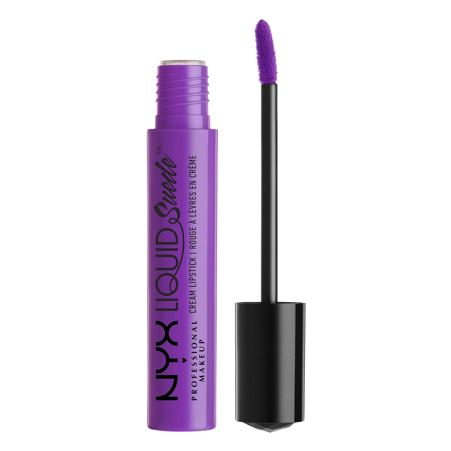 NYX PROFESSIONAL MAKEUP Liquid Suede Cream Lipstick - Run the World (Bright Violet With Pink Undertones) Beauty & Personal Care NYX PROFESSIONAL MAKEUP
