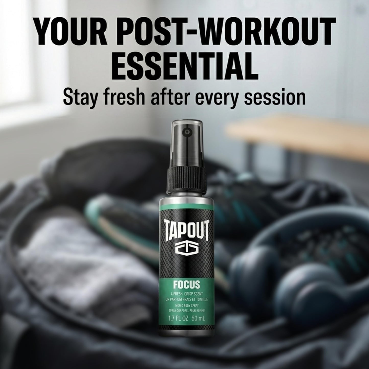 Focus by Tapout Men's Body Spray 1.5oz, pack of 1 Beauty & Personal Care TAPOUT