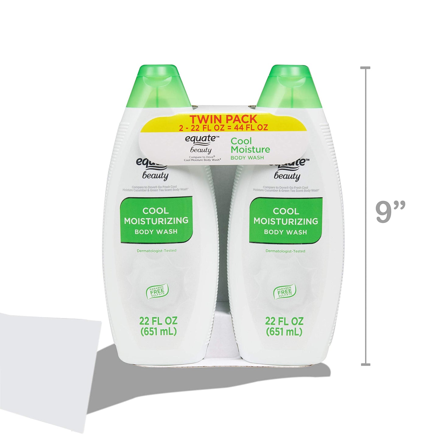 Equate Beauty Cool Moisturizing Body Wash, (2 Pack) each 22 fl oz Beauty & Personal Care Equate Beauty