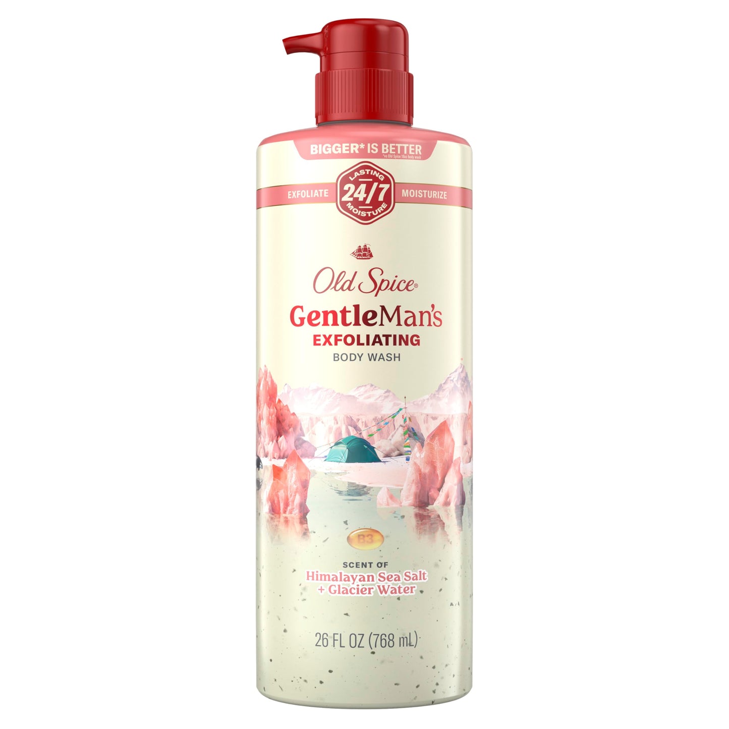 Old Spice GentleMan's Exfoliating & Moisturizing Body Wash for Men, 24/7 Shower Fresh with Long Lasting Scent, Renewing Vitamin B3 Blend, Himalayan Beauty & Personal Care Old Spice
