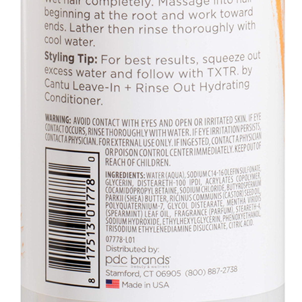 Cantu Txtr By Sleek Color Treated Hair + Curls Cleansing Oil Shampoo - 16 Fl Oz, 16 Oz