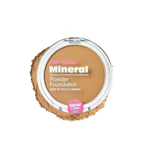 Ruby Kisses Mineral Pressed Powder Foundation, Medium to Full Coverage Natural Finish 0.35 Ounce (Golden Honey) Beauty & Personal Care Ruby Kisses