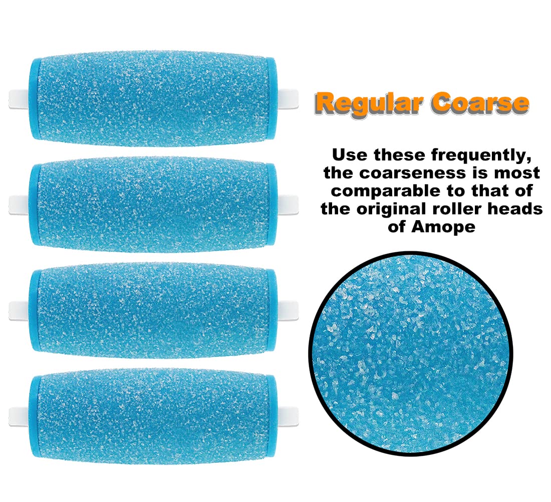 11 Pack Include 7 Extra Coarse & 4 Regular Coarse Replacement Roller Refill Heads Compatible with Amope Pedi Electronic Foot File Beauty & Personal Care PAFOWO