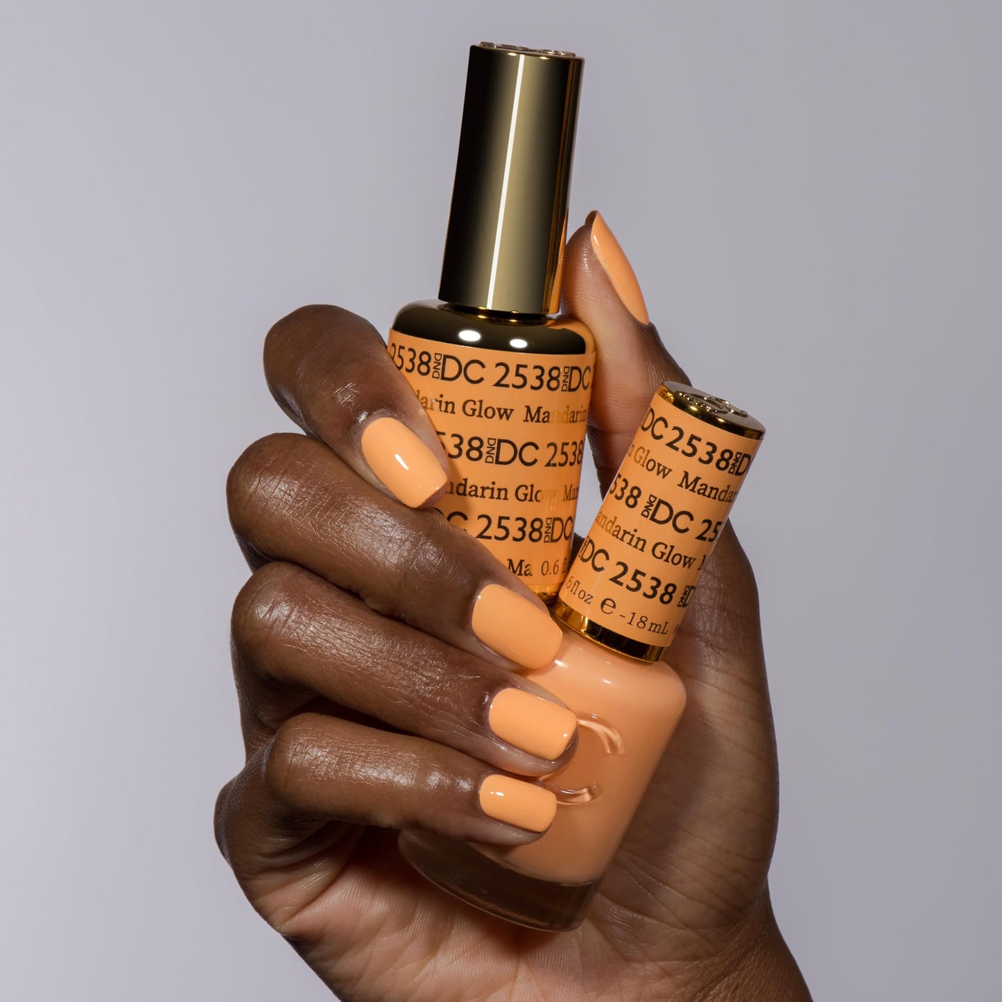 DND DC Gel Polish Set, Free Spirit Collection, UV/LED Gel Polish and Air Dry Nail Lacquer, Matching Chip-Free Polish Duo, 2538 Mandarin Glow, 0.5 Fl Beauty & Personal Care DAISY DND