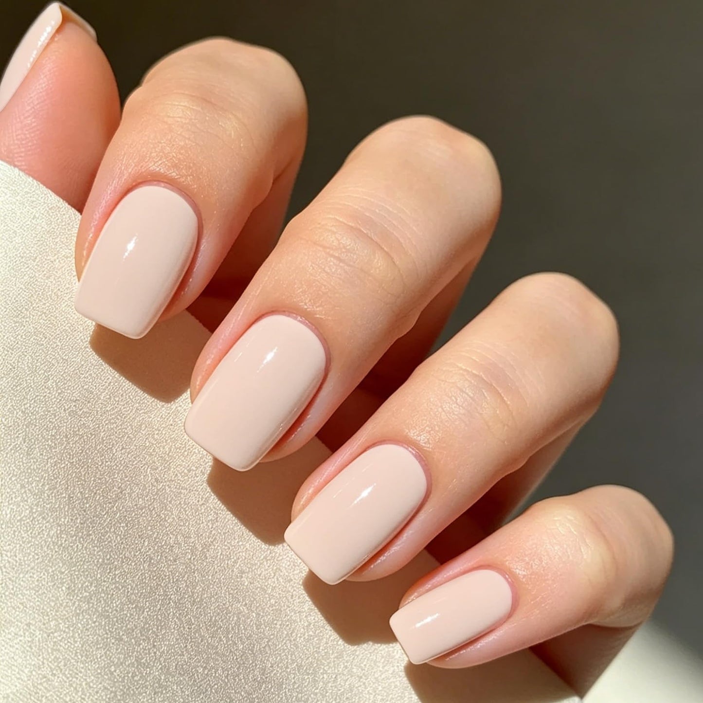 Modelones Press on Nails Short Square, White Pink Fake Nails Summer Nails Press Ons Reusable Nail Kit with Nail Glue Adhesive Tabs Mini Nail File Beauty and Personal Care modelones