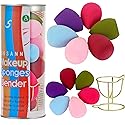 Makeup Sponge Blender Beauty Sponge Set 12pcs and Beauty Foundation Sponge Blender Holder 1PCS,Blending Sponges Cosmetic Puff Flawless for Cream Beauty & Personal Care S SUSANN