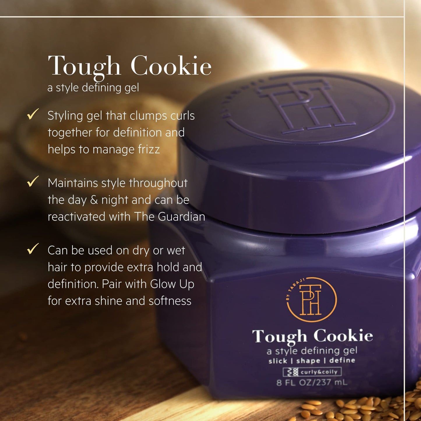 TPH by Taraji Tough Cookie Super Hold Gel ? 8oz (Pack of 2) Beauty & Personal Care TPH by Taraji