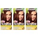 Garnier Nutrisse Nourishing Hair Color Creme, 53 Medium Golden Brown (Chestnut), 3 Count Beauty & Personal Care Garnier