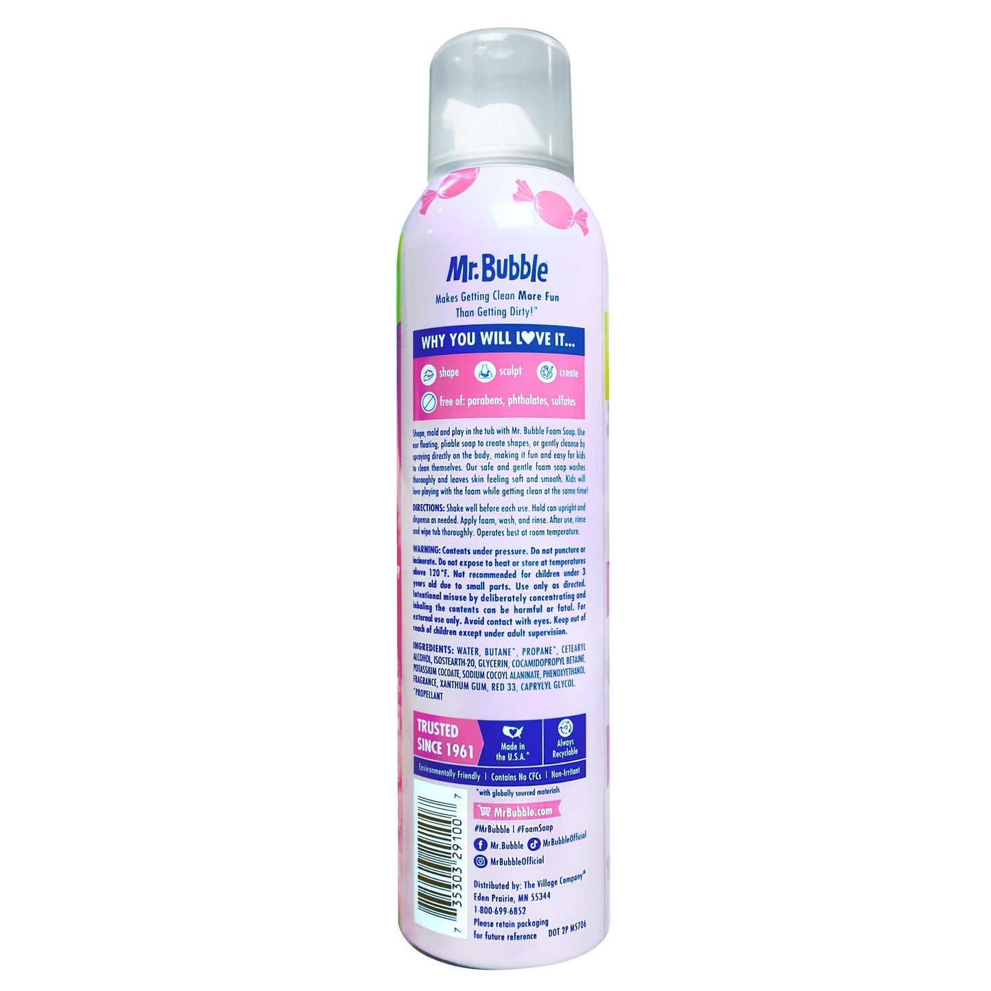 Mr. Bubble Original Foam Soap, Bubblegum Scent, 8 OZ, pack of 6 Beauty and Personal Care Mr. Bubble