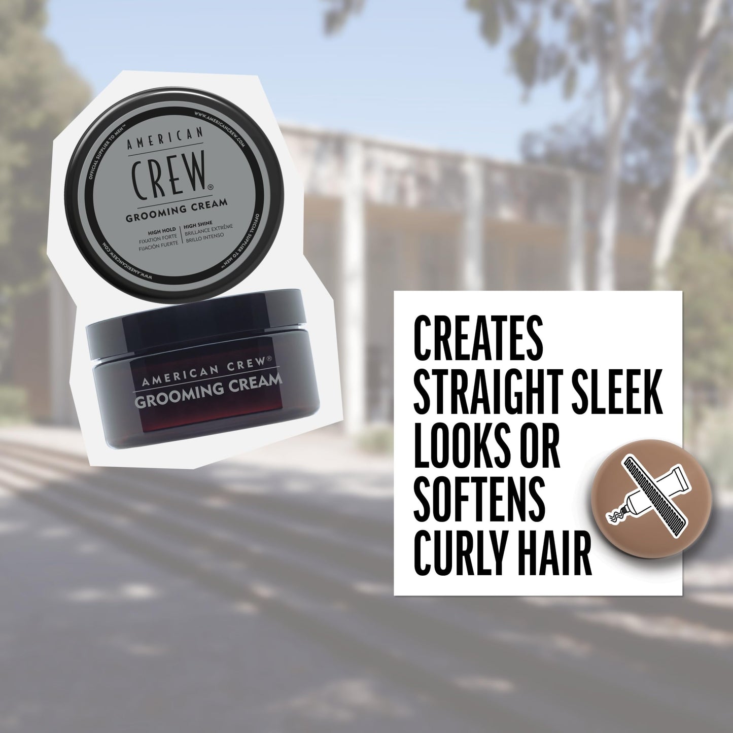 American Crew Men's Grooming Cream, Like Hair Gel with High Hold & High Shine, Stocking Stuffer for Him, 3 oz Beauty & Personal Care AMERICAN CREW