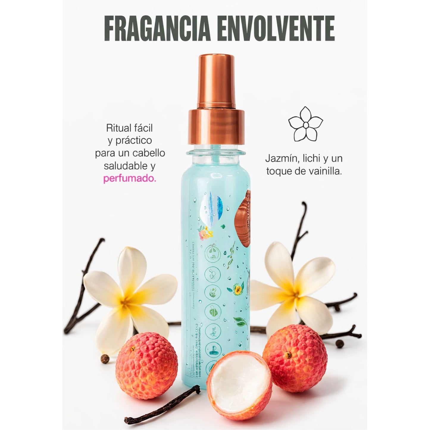 Origen Botánico Perfume Termoprotector para Cabello, Sin Alcohol, Antifrizz, Desenredante, Protección solar, Con Feromonas, Aroma Ritual de Tentación Beauty & Personal Care Origen Botánico