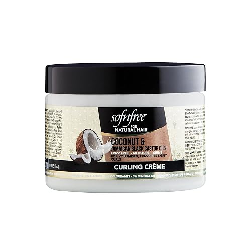 Sofn'free Coconut & Jamaican Black Castor Oil Curling Cream for Curly Hair, Frizz Free Moisture, Shine, and Volume for Textured Coils and Waves - 11 Beauty & Personal Care SOF N' FREE
