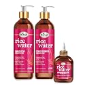 Difeel Rice Water Hair Care 3PC Shampoo & Conditioner & Hair Oil Set - Includes 33.8oz Shampoo, 33.8oz Conditioner, 7.1oz Hair Oil Beauty & Personal Care Difeel